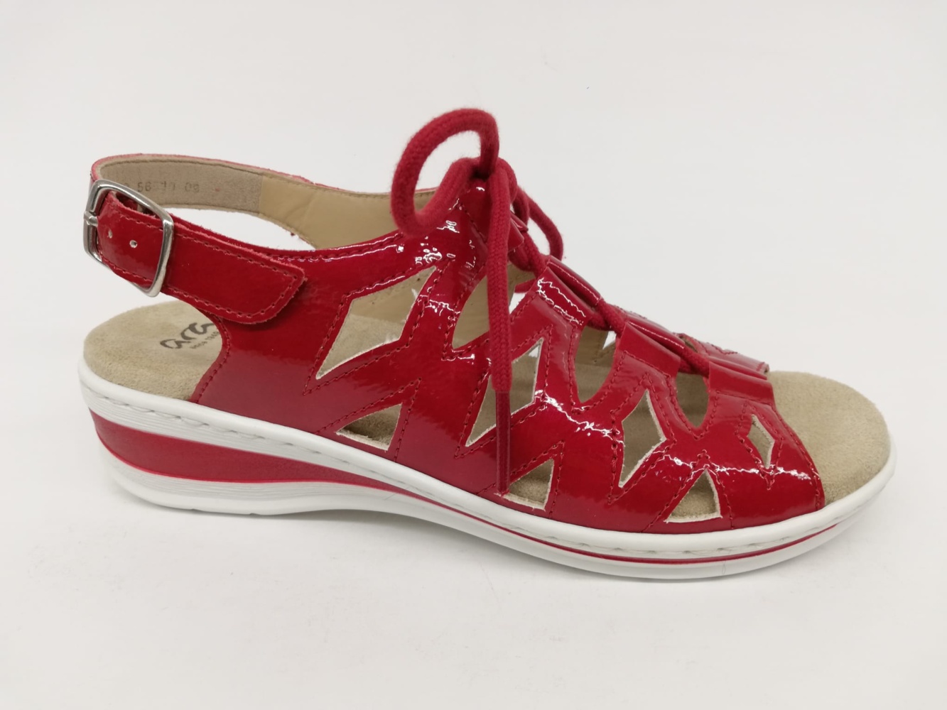 Sandalia Mujer Ara 56510 Rojo