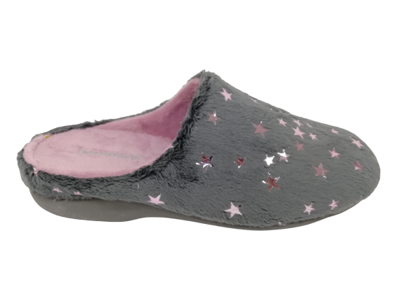 Zapatilla Casa Mujer Berevere 1330 Gris